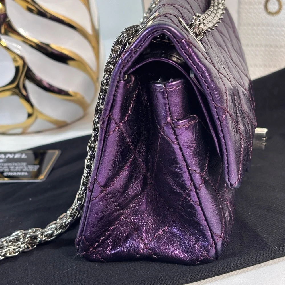 Chanel Metallic Purple Reissue Mini Double Flap - Picture 5 of 16